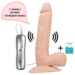  Kemerli titreşimli dildo