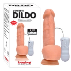  Kıkırdaklı titreşimli dildo